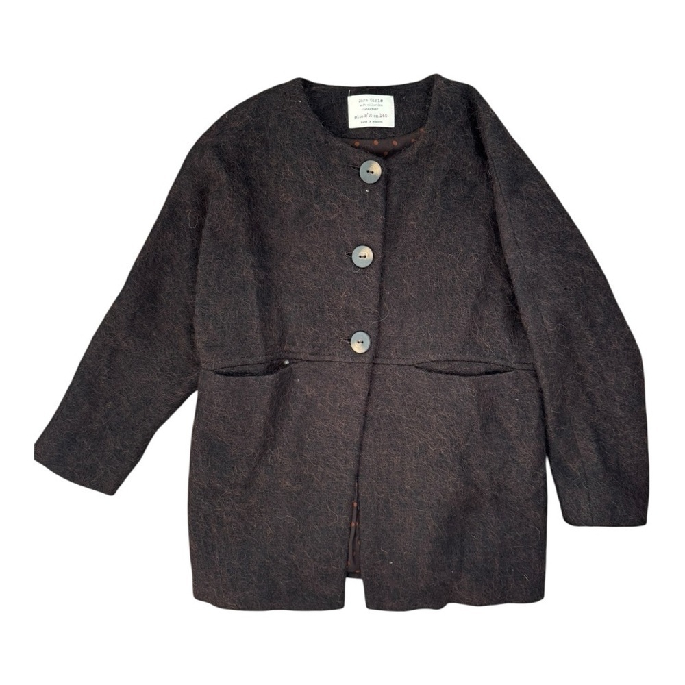 ZARA Girls Soft Collection Outwear Alpaca Wool size 9/10 cm140 - Picture 1 of 6